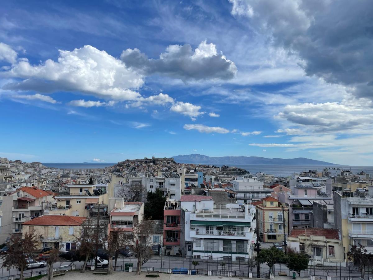 George & Nia Apartment - Central Kavala With Panoramic Terrace View ภายนอก รูปภาพ