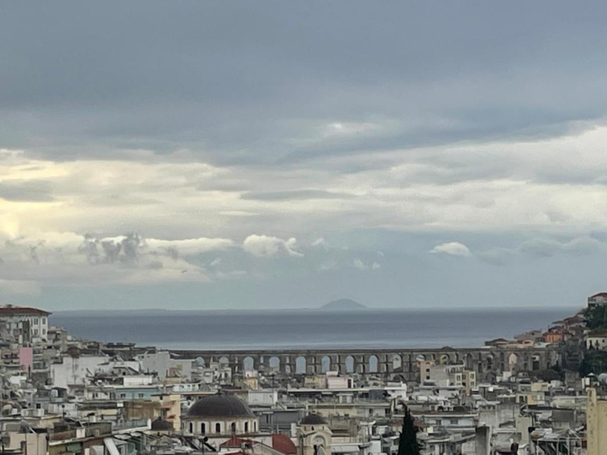 George & Nia Apartment - Central Kavala With Panoramic Terrace View ภายนอก รูปภาพ